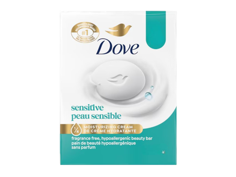 Dove Moisturizing Beauty Bar, Sensitive Skin, 4 oz/125 g