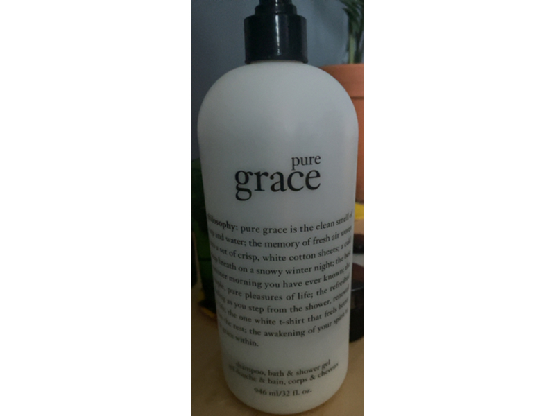 Philosophy Pure Grace Shampoo, Bath & Shower Gel, 32 fl oz/946 mL