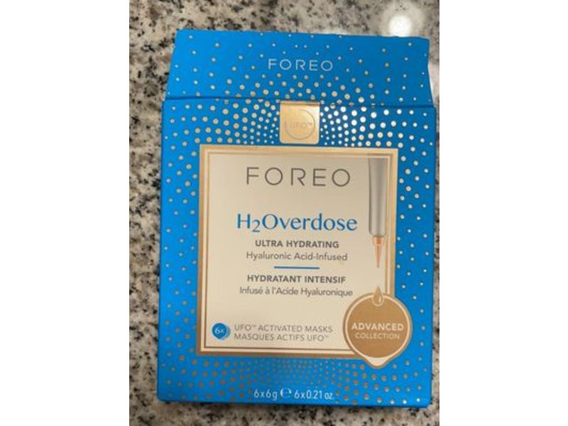 Foreo H2 Overdose Ultra Hydrating Mask, 0.21 oz/6 g