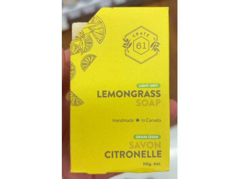 Crate 61 Lemongrass Soap, 4 oz/110 g, Pack Of 3
