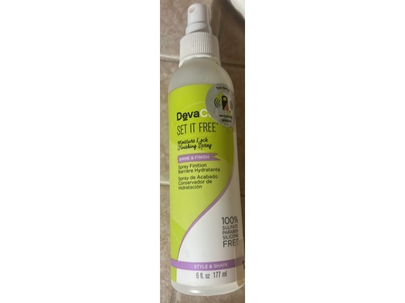 Deva Curl Set It Free Moisture Lock Finishing Spray, 6 fl oz/177 mL