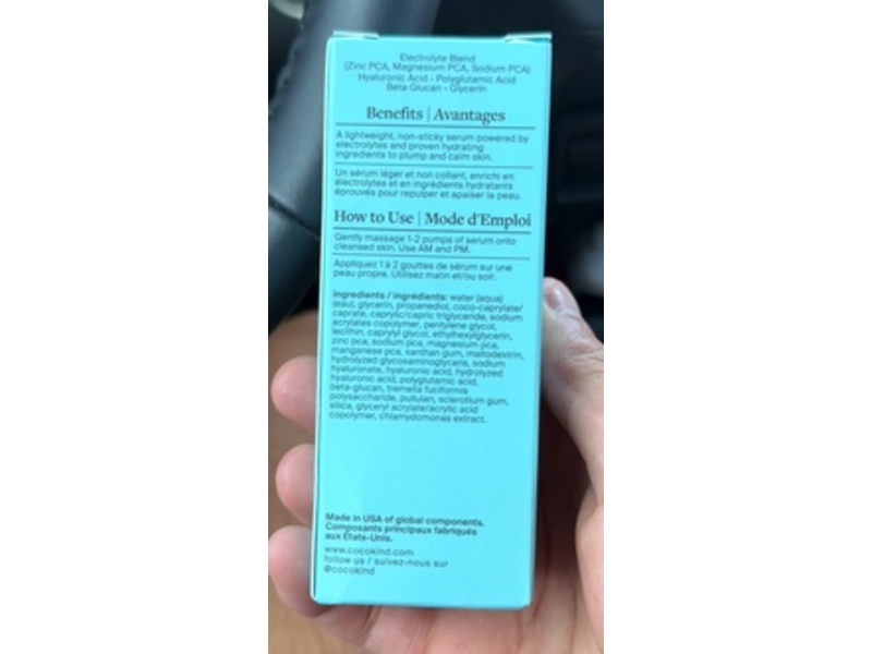 Cocokind Hydrating Electrolyte Rescue Serum, 1 fl oz/30 mL