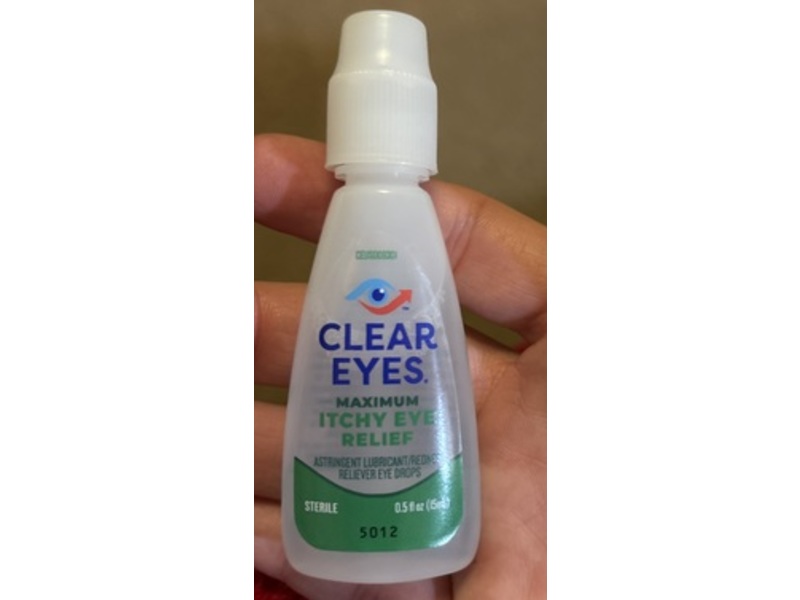 Clear Eyes Maximum Itchy Redness Reliever Eye Drops, 0.5 fl oz/15 mL, Pack Of 3