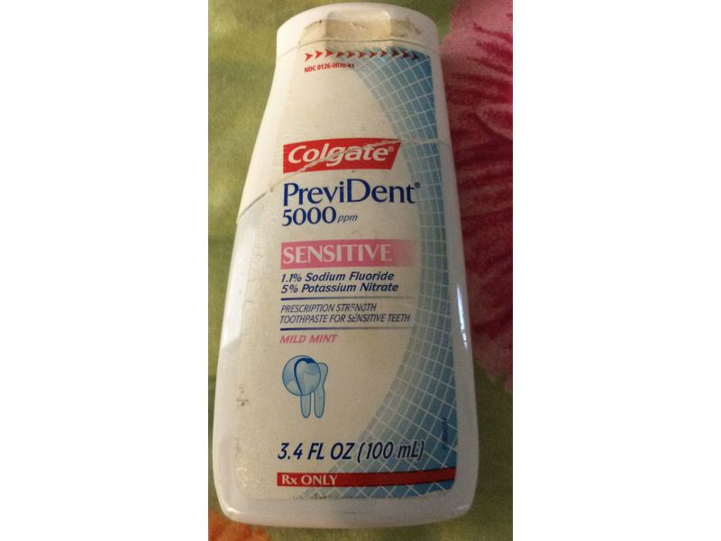 Colgate PreviDent 5000 Sensitive Toothpaste (1.1% Sodium Fluoride 5% Potassium Nitrate), 3.4 fl oz/100 mL (RX)