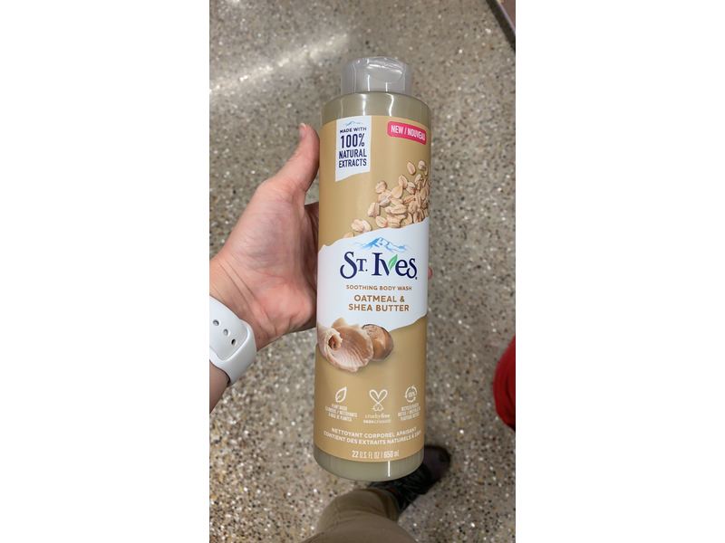 St. Ives Oatmeal & Shea Butter Natural Body Wash, 22 fl oz