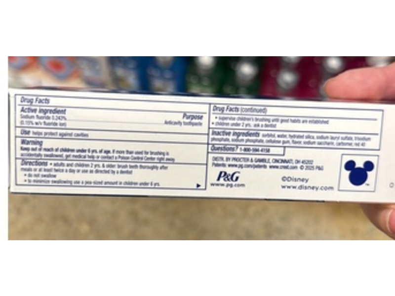 Crest Kids's Disney Stitch Toothpaste, Strawberry Rush, 4.2 oz/119 g