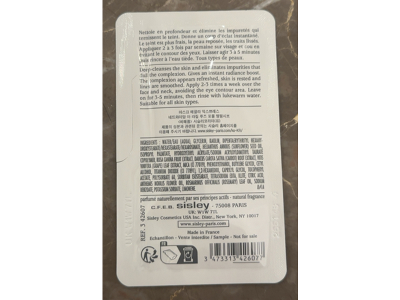 Sisley Paris Radiant Glow Express Mask, 0.13 fl oz/4 mL