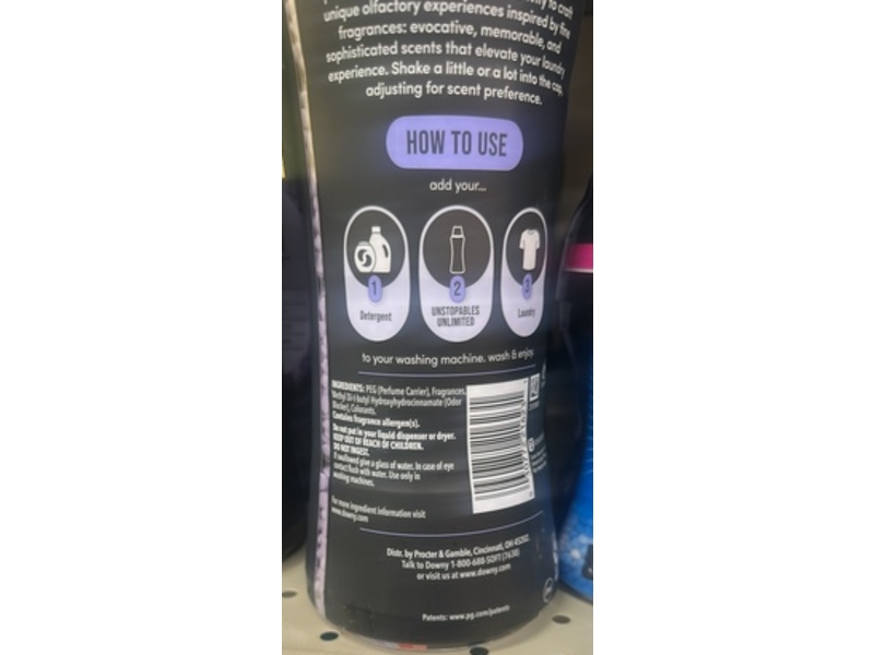 Downy Unstopables Unlimited Collection Laundry Scent Booster, N.37, 21.1 oz/598 g