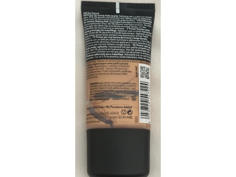Catrice Grip Primer Bronze Glow, 010 Sun Glaze, 1 fl oz/30 mL