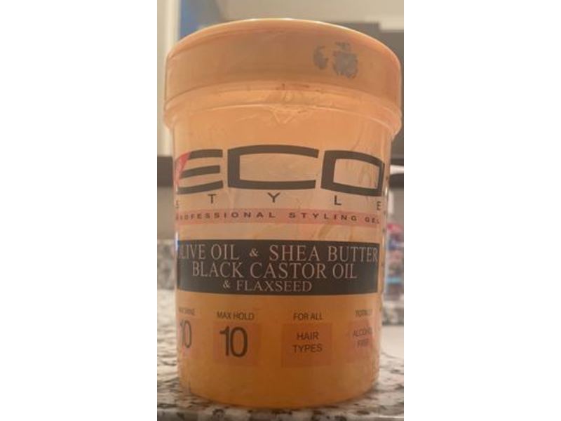Eco Style Styling Gel, Gold Olive Oil & Shea Butter & Black Castor Oil & Flaxseed, 32 oz
