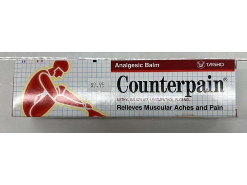 Counterpain Taisho Analgesic Pain Relief Balm, Methyl Salicylate, Menthol, Eugenol,
