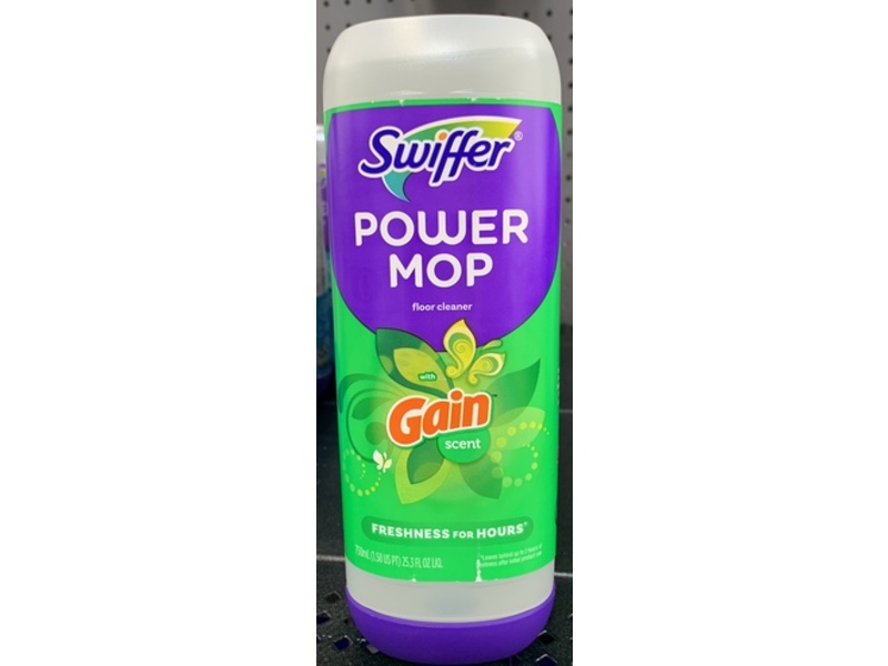 Swiffer Power Mop Floor Cleaner, Gain Scent, 25.3 fl oz/750 mL