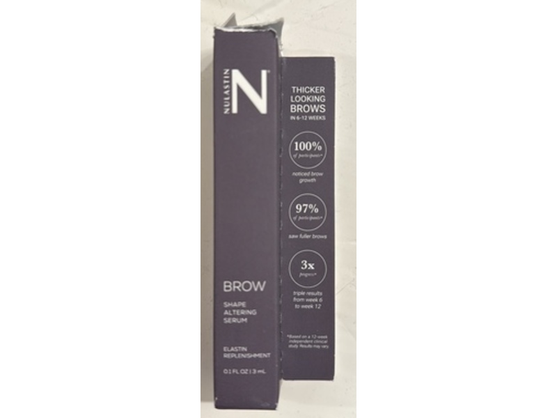 Nulastin Brow Shape Altering Serum, 0.1 fl oz/3 mL, Pack Of 2