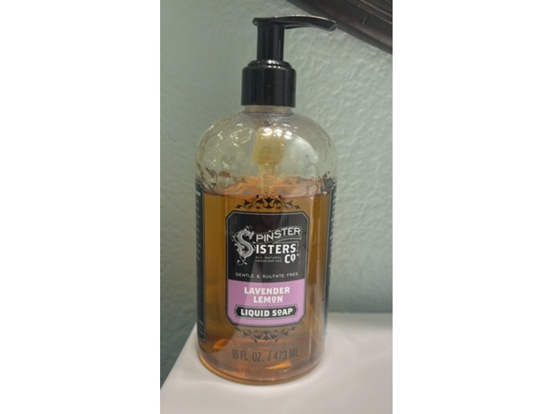 Spinster Sisters Co Liquid Soap, Lavender Lemon, 16 fl oz/473 mL