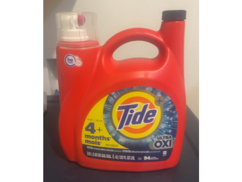 Tide Plus Ultra Oxi Liquid Laundry Detergent, 94 Loads, 132 fl oz/3.9 L