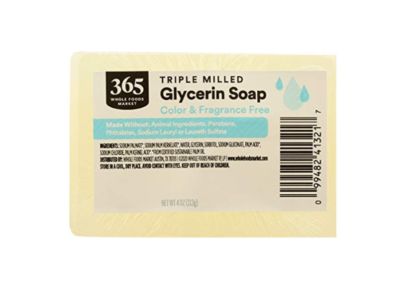 365 Whole Foods Market Triple Milled Glycerin Soap, 4 fl oz/113 g