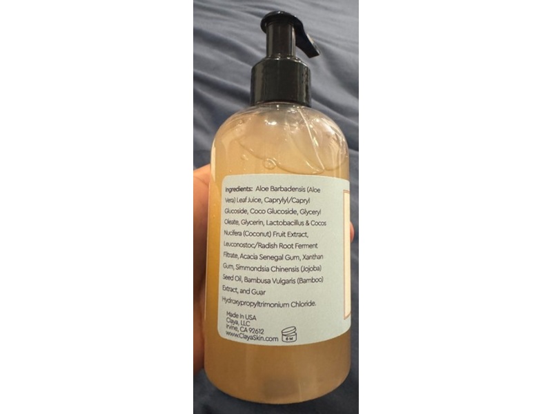 Claya Hair Care Shampoo, Fragrance-Free, 8 fl oz/237 mL