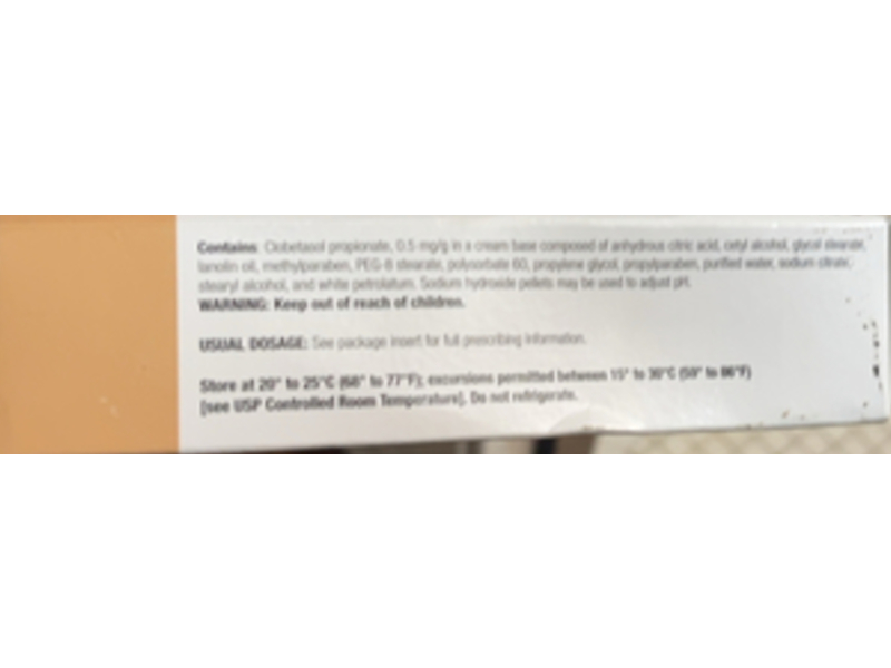 Clobetasol Propionate Cream 0.05%, 45 g, Amneal (Rx)