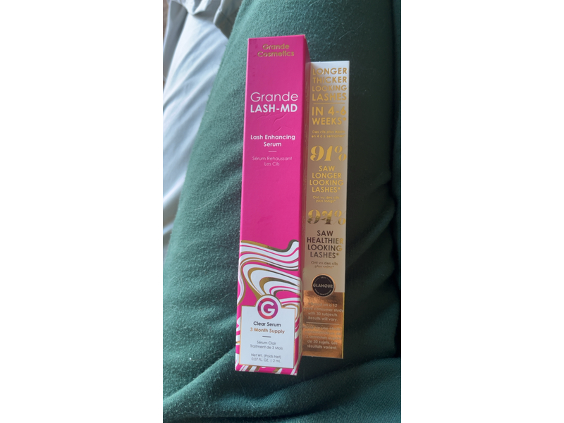 Grande Cosmetics Lash-Md Lash Enhancing Serum, 0.07 fl oz/2 mL