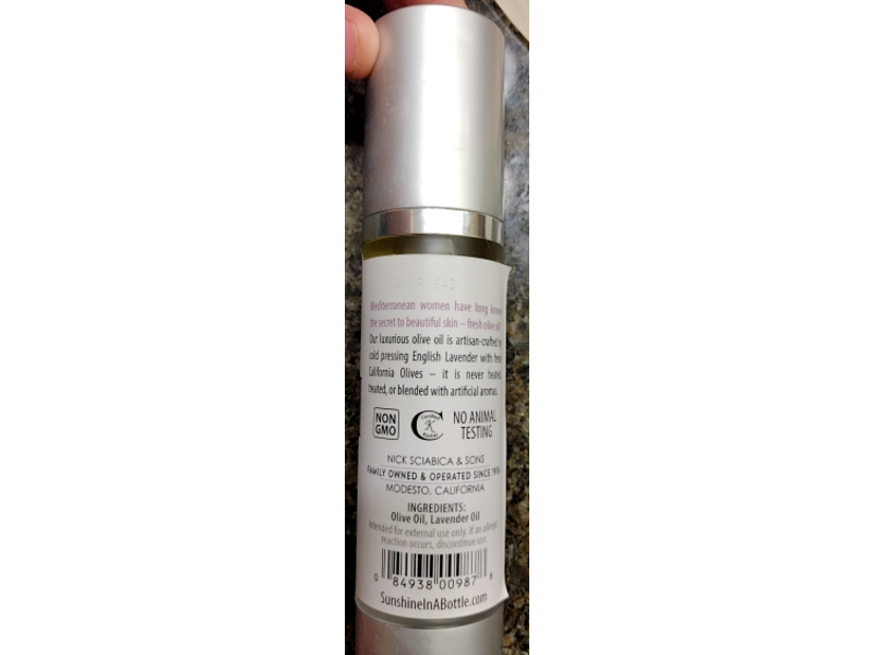 Sciabica Family Olive Oil Skin Moisture, Lavender, 1.69 fl oz/50 mL