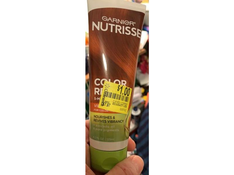 Garnier Nutrisse Color Reviver Color Mask, Vibrant Copper, 4.2 fl oz/125 mL