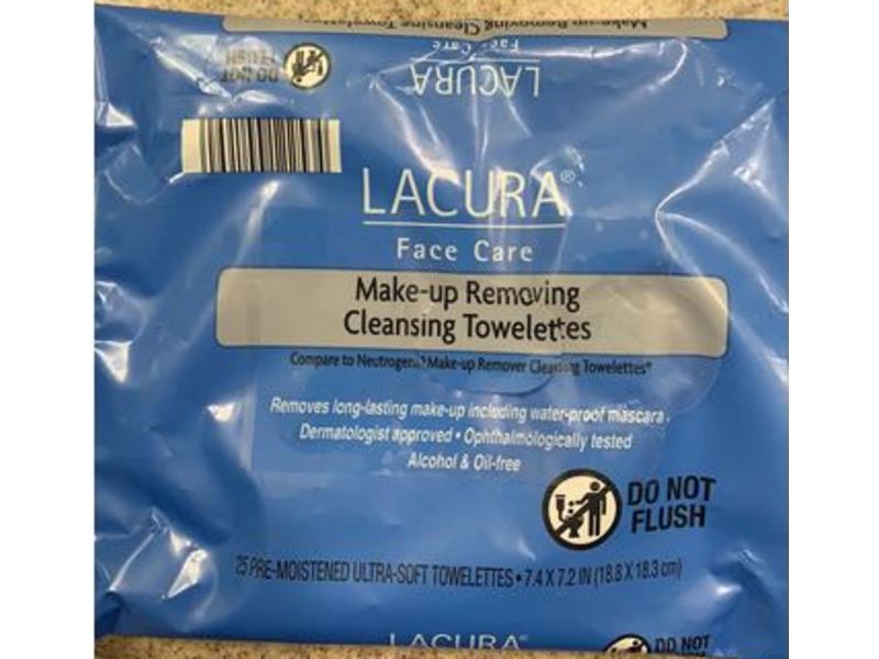 Lacura Make-Up Removing Cleansing Towelettes, 25 Count