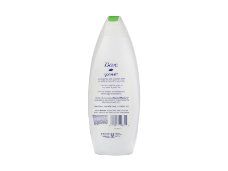 Dove Go Fresh Cool Moisture Body Wash, Cucumber & Green Tea Scent, 22 oz