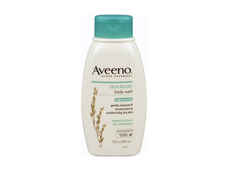 Aveeno Active Naturals Skin Relief Body Wash, Fragrance Free, 12 fl oz/354 mL