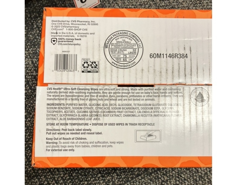 CVS Health Ultra-Soft Cleansing Wipes, Aloe & Vitamin E, 384 Count