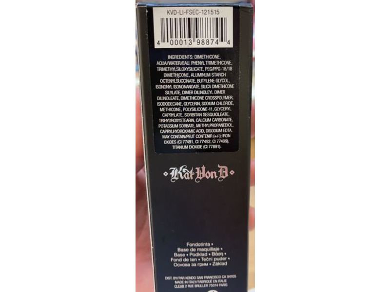 KVD Beauty Lock It Foundation, 52 Medium Warm, 1.0 fl oz / 30 mL