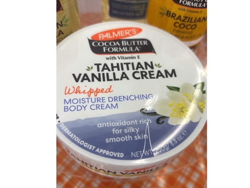 Palmer's Whipped Moisture Drenching Body Cream, Tahitian Vanilla Cream, 8.8 oz/250 g