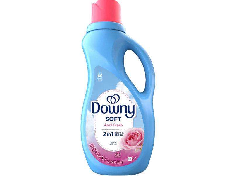 Downy 2 In 1 Soft & Fresh Liquid Fabric Softener, April Fresh, 60 Loads, 44.0 fl oz/1.31 L