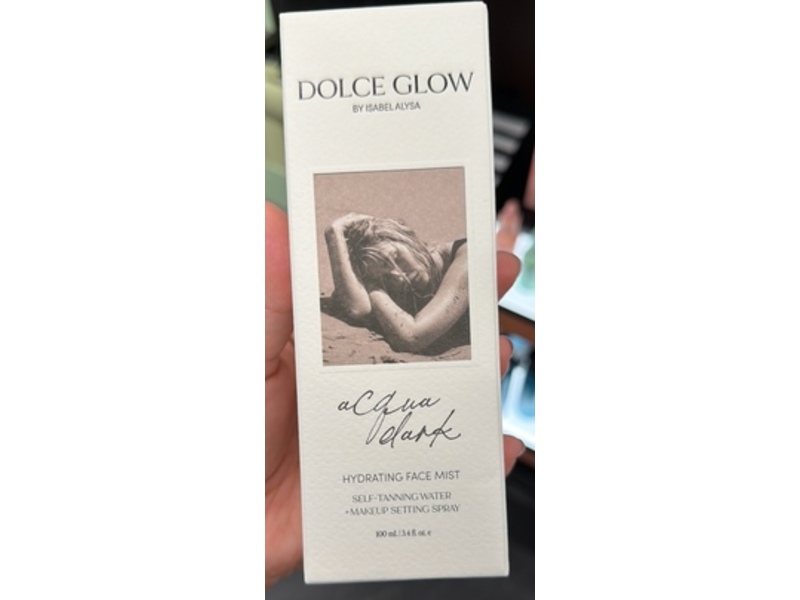 Dolce Glow Acqua Dark Hydrating Self-Tanning Face Mist, 3.4 fl oz/100 mL