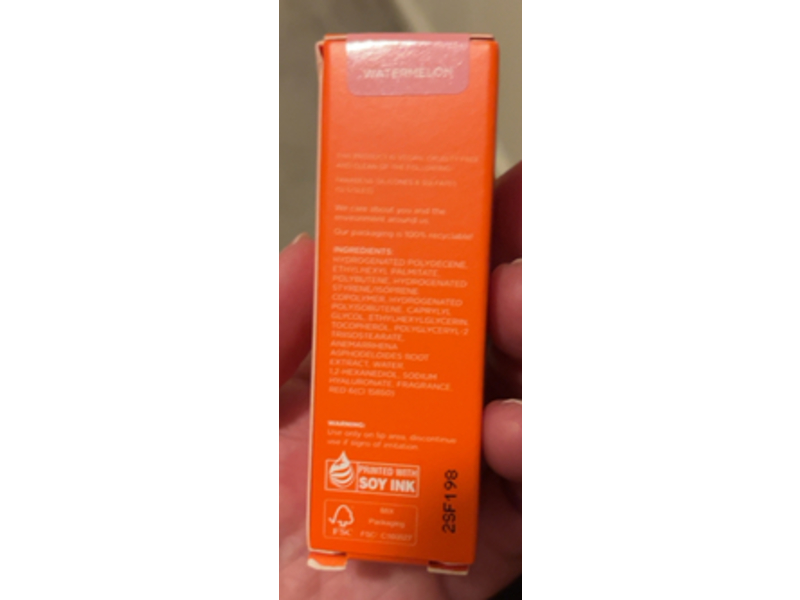 Project Lip Plumping Lip Oil, Watermelon, 0.18 fl oz/5.6 mL