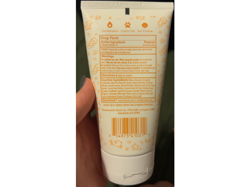 Hyland's Naturals Baby Eczema Lotion, Colloidal Oatmeal, 5 oz/142 g