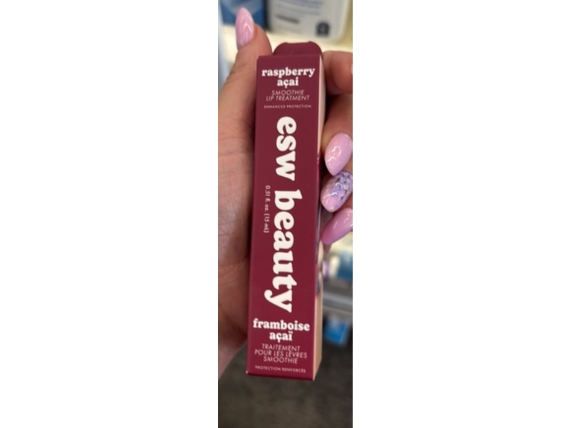 ESW Beauty Smoothie Lip Treatment, Raspberry Acai, 0.51 fl oz/15 mL