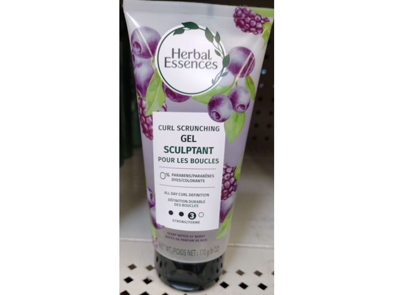 Herbal Essences Curl Scrunching Sculptant Gel, Berry, 6 oz/170 g