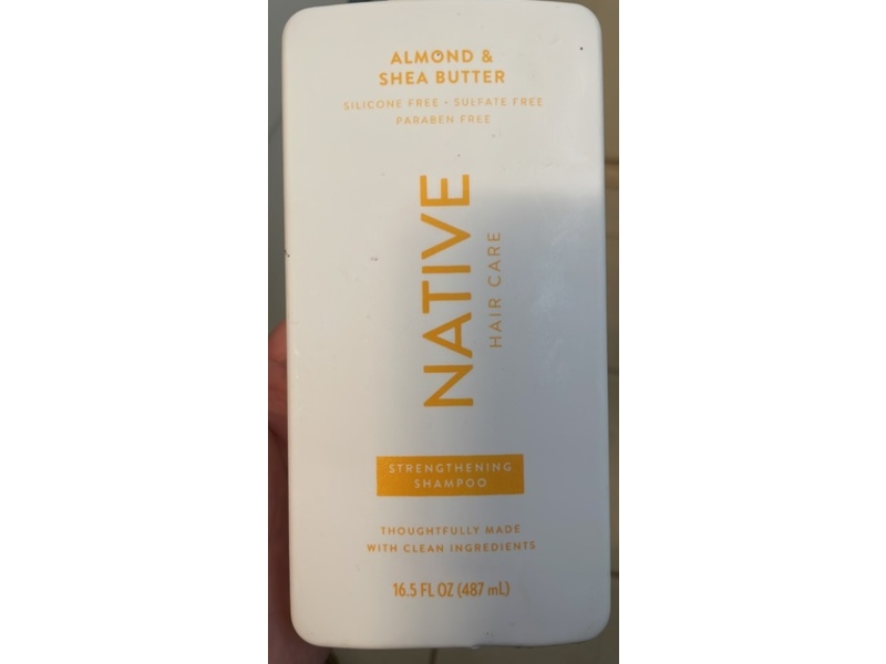 Native Hair Care Strengthening Shampoo, Almond & Shea Butter, 16.5 fl oz/487 mL