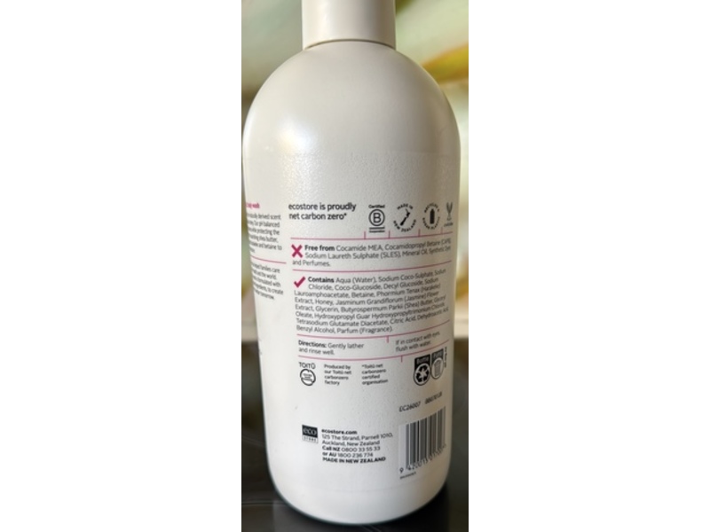 Ecostore Body Wash, Jasmine & Manuka Honey, 30.4 fl oz/ 900 mL
