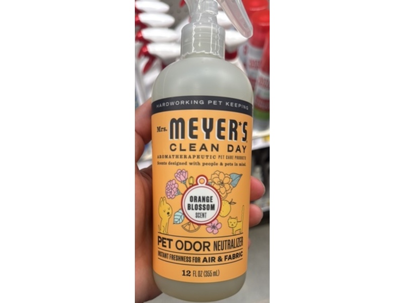 Mrs Meyer's Clean Day Pet Odor Neutralizer, Orange Blossom Scent, 12 oz/355 mL