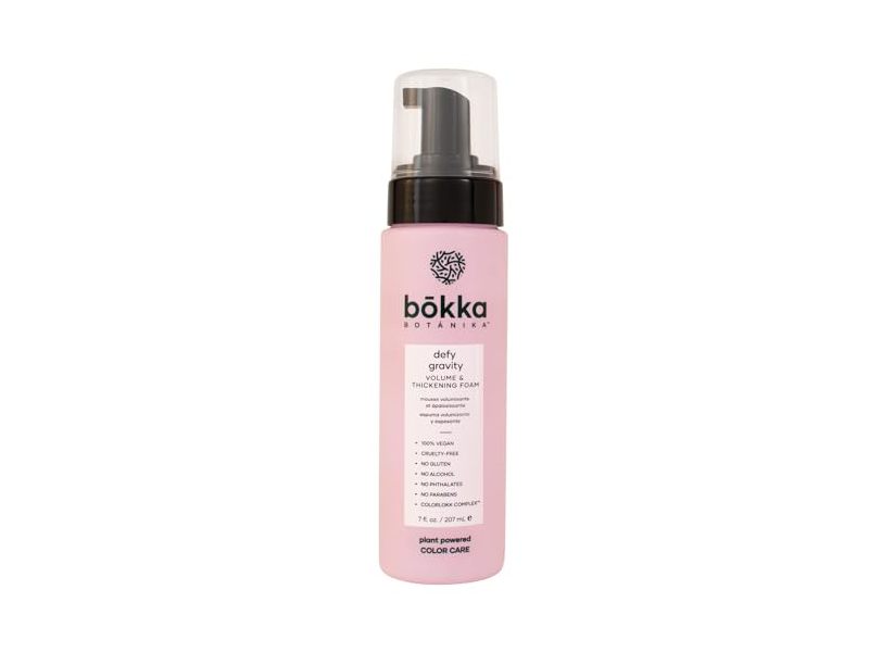 Bokka Botanika Defy Gravity Volume & Thickening Foam, 7 fl oz/207 mL