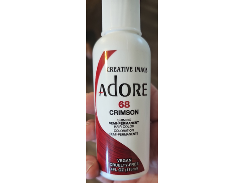 Adore Semi-Permanent Haircolor, 68 Crimson, 4 fl oz/118 mL