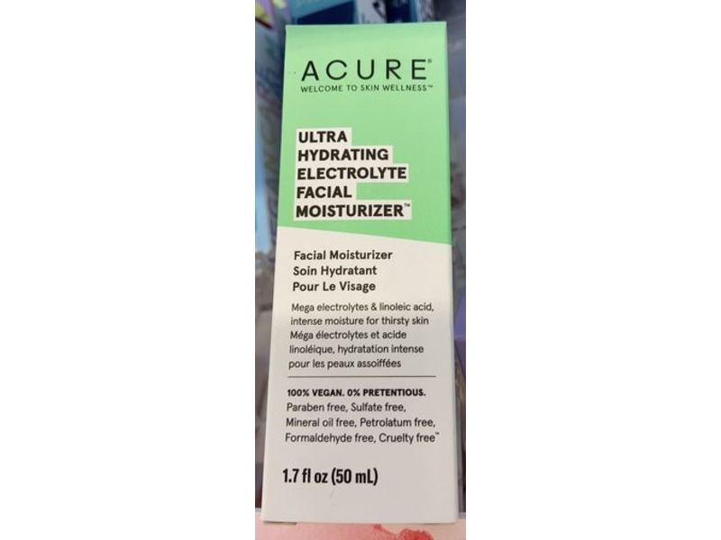 Acure Ultra Hydrating Electrolyte Facial Moisturizer, 1.7 fl oz/50 mL
