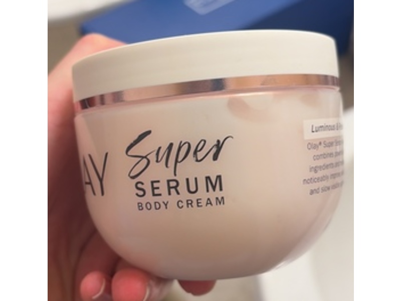 Olay Super Serum Body Cream, Sweet Vanilla & Soft Wood, 10 fl oz/283 g