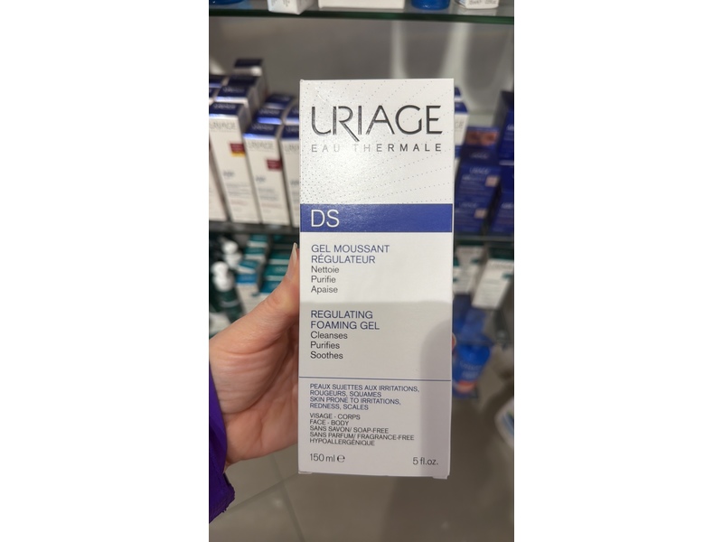 Uriage Ds Regulating Foaming Gel, 5 fl oz