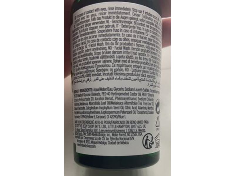 The Body Shop Skin Clearing Body Wash, Tea Tree, 2.0 fl oz/60 mL