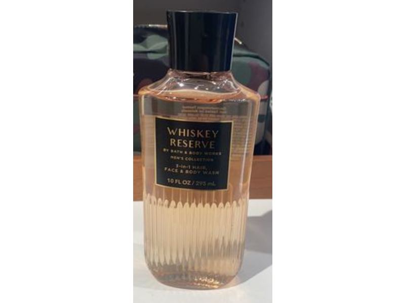 Bath & Body Works 3-In-1 Hair, Face & Body Wash, Whiskey Reserve, 10 fl oz/295 mL