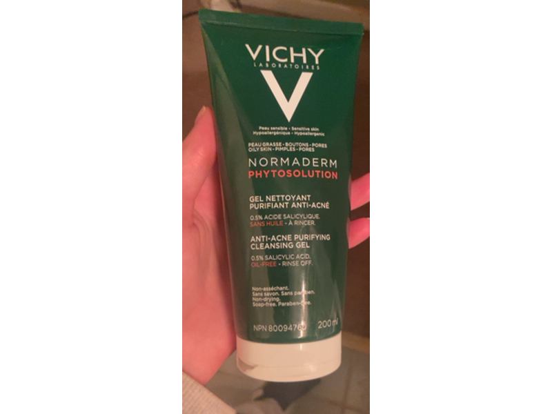 Vichy Normaderm Phytosolution Anti Acne Purifying Cleansing Gel, 0.5% Salicylic Acid, 200 mL