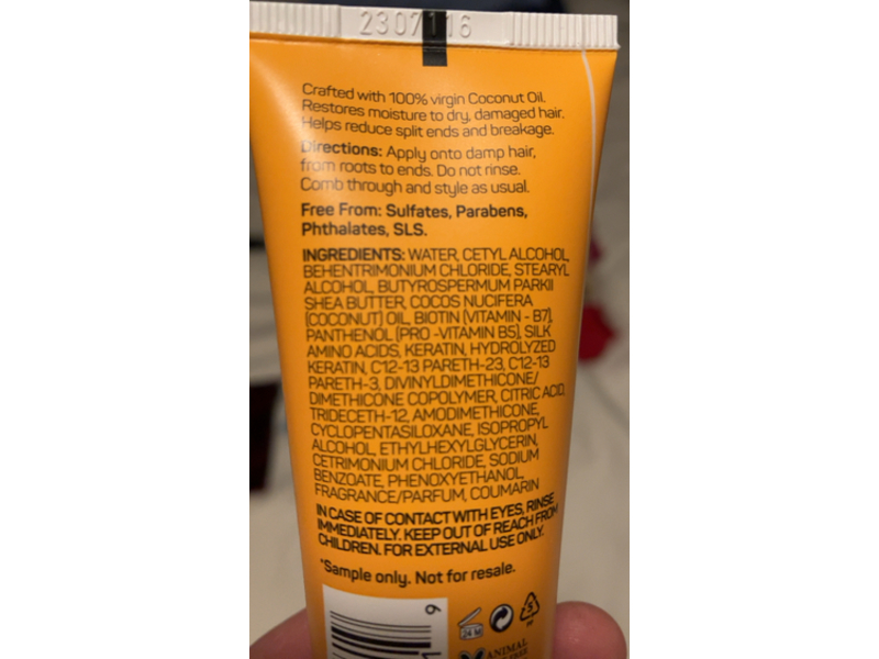 Marc Anthony Hydrating Leave-In Conditioner Detangles, Coconut & Shea ,1.7 fl oz/50 mL