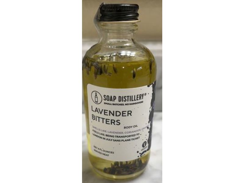Soap Distillery Body Oil, Lavender Bitters, 4 fl oz
